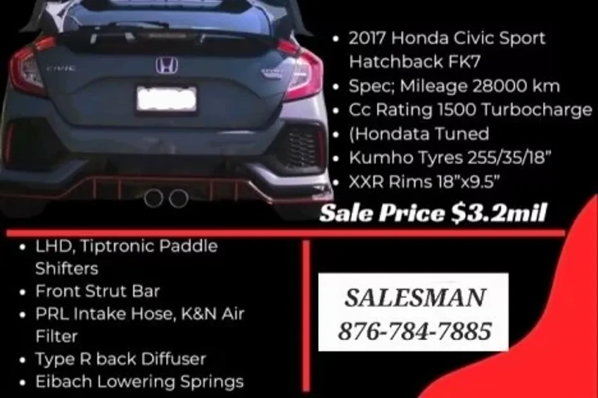 2017 TYPE R CIVIC 3.2 MIL NOW!
